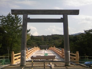 内宮・架け替え中の宇治橋